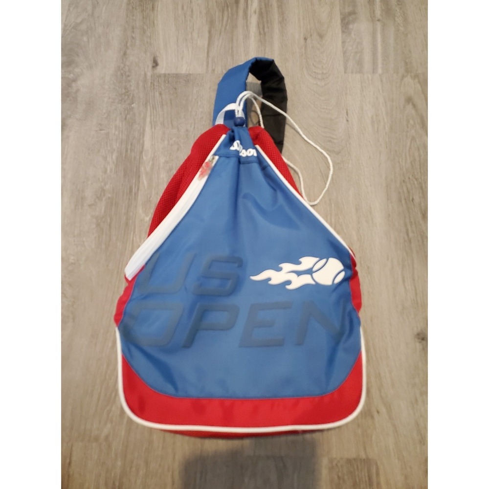 Wilson US Open Tennis Red White And Blue Sling Bag Backpack